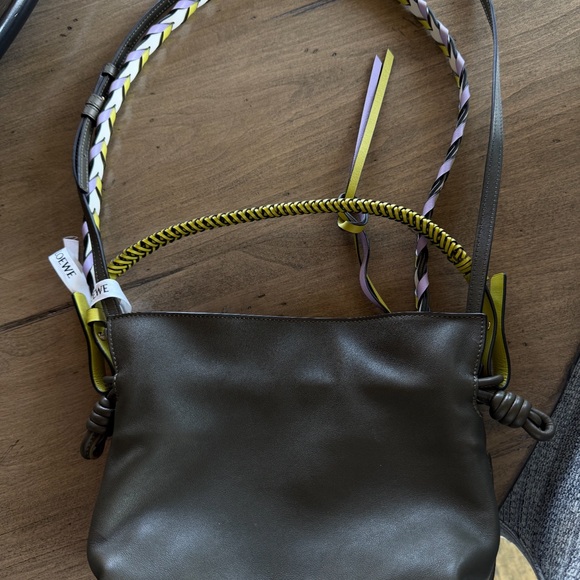 Loewe Olive Green Crossbody Bag with 2 additional strap. - Picture 1 of 9